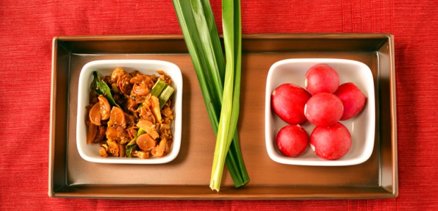 Sri Lankan-style radishes with curry leaves, tomato and aromatics
