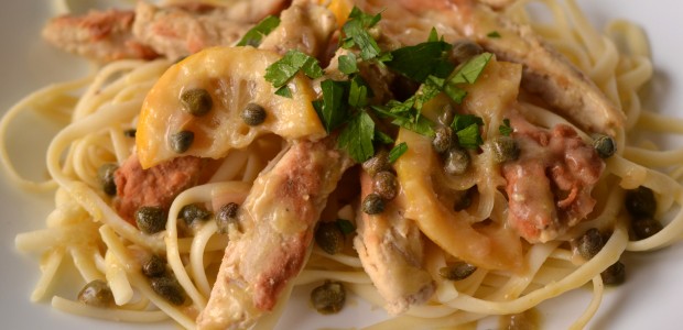 Vegan Chicken Picatta (with Beyond Meat)